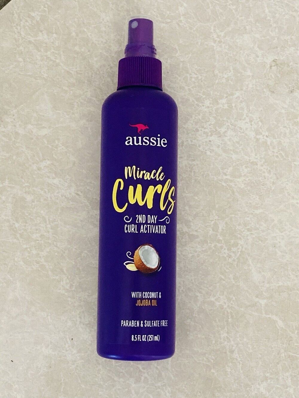 AUSSIE MIRACLE CURLS 2ND DAY CURL ACTIVATOR WITH COCONUT & JOJOBA OIL 8.5 FL OZ